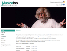 Tablet Screenshot of musicalos.nl